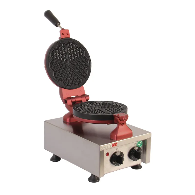 Omake WFL01.E12 Z5F Zamanlayıcılı Çiçek Model Tekli Waffle Makinesi, Elektrikli
