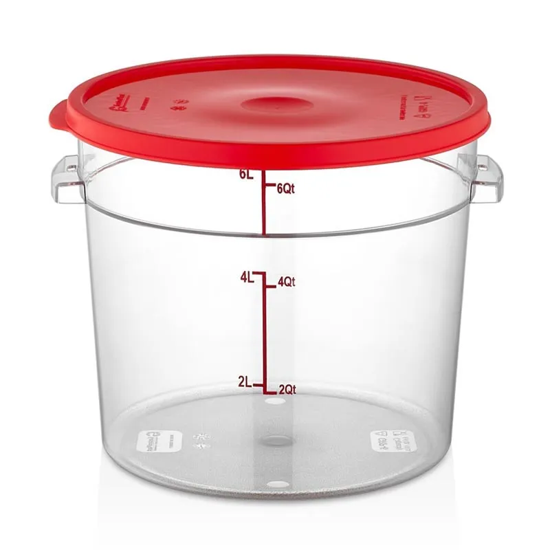 GastroPlast GRPP-12 Polipropilen Yuvarlak Saklama Kabı, 12 L