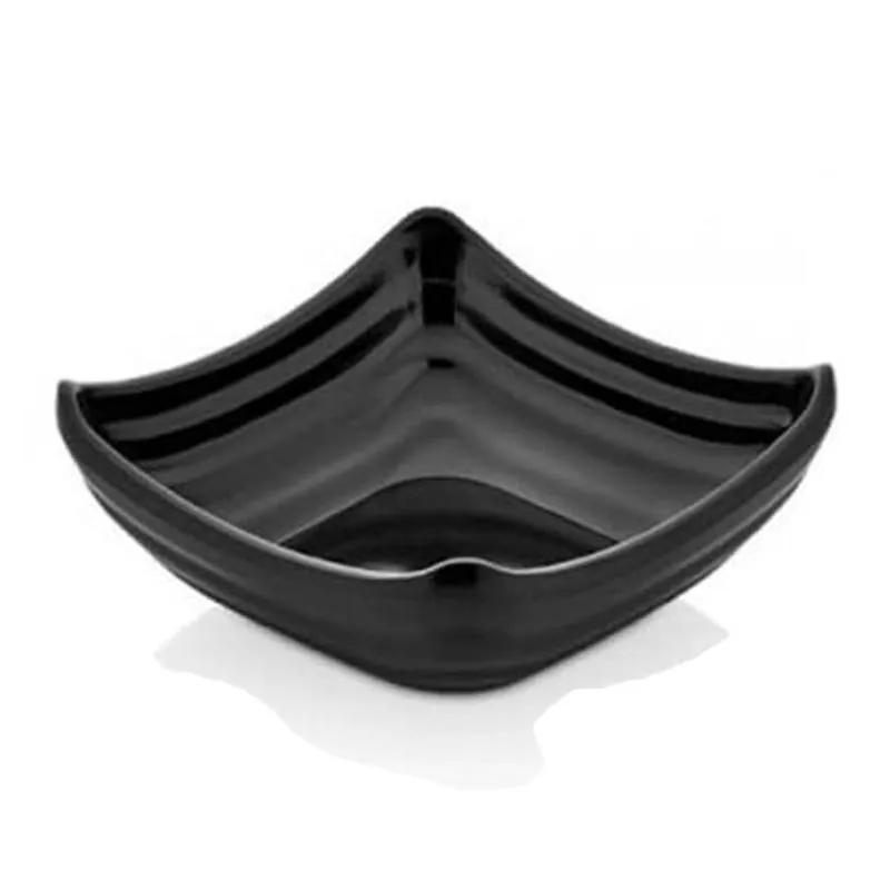 Külsan Thermoset Ramekin, Minimal, Kare Model, 11x11 cm, 100 ml, Siyah