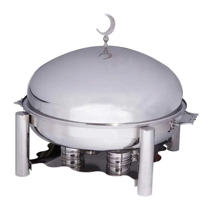 Öztiryakiler Ortadoğu Model Chafing Dish, 60 cm Kapak, Jel Yakıtlı