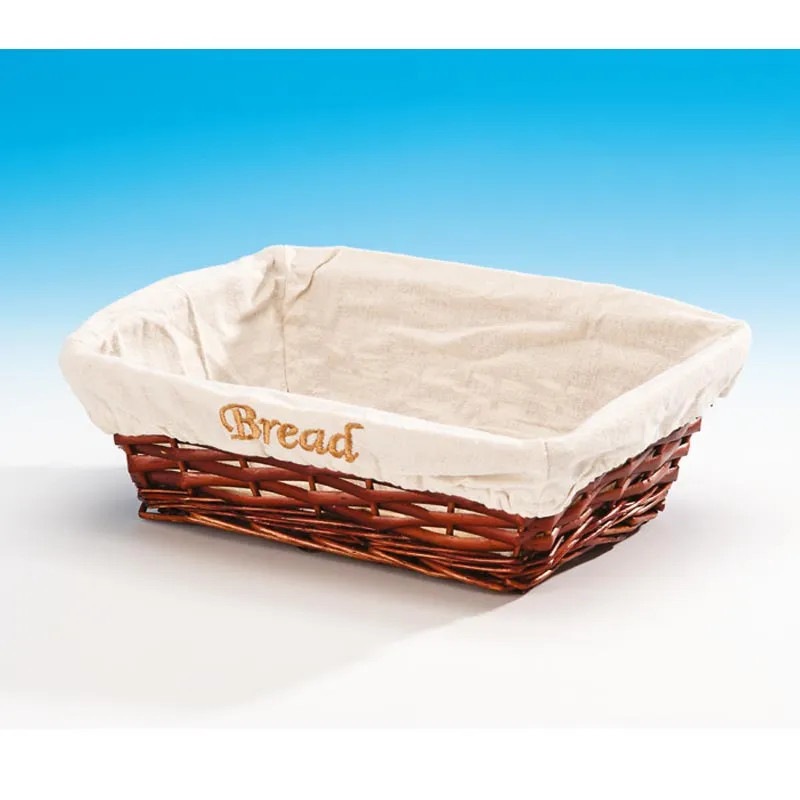 Zicco JN-23131 Dikdörtgen Ekmek Sepeti, 28x20x9 cm, Koyu Renk
