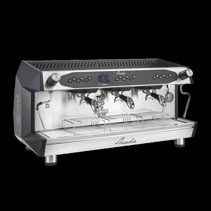 Bezzera Arcadia DE PID Tall Cup Tam Otomatik Espresso Kahve Makinesi, 3 Gruplu, Mat Siyah