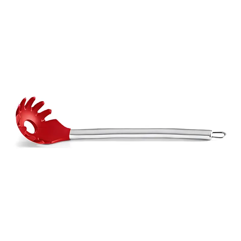 Biradlı BRD-0426-C Silikon Spagetti Kaşığı, 33 cm, Kırmızı
