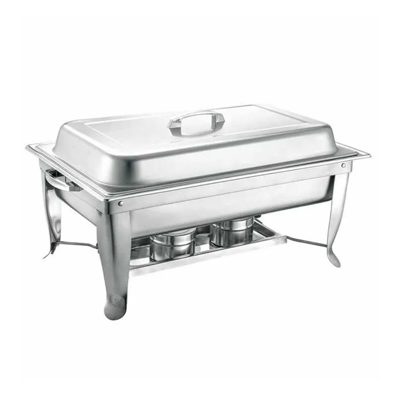 Epinox CDE-9 Dikdörtgen Chafing Dish, 9 L, Jel Yakıtlı