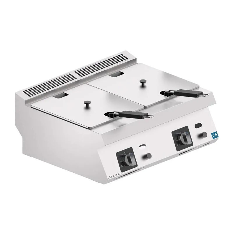 Seamac FRG16 Çift Kapaklı Fritöz, 8+8 L, Gazlı