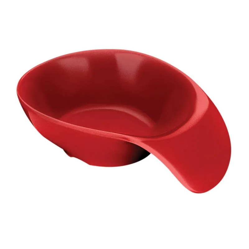 Biradlı BRD-516205 Açık Büfe Minimal Sos Tabağı, 13x9 cm, Kırmızı