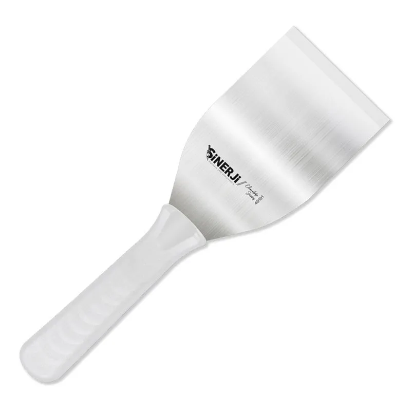 Sinerji Chocolate No 2 Plastik Saplı Spatula, 12.5 cm, Beyaz