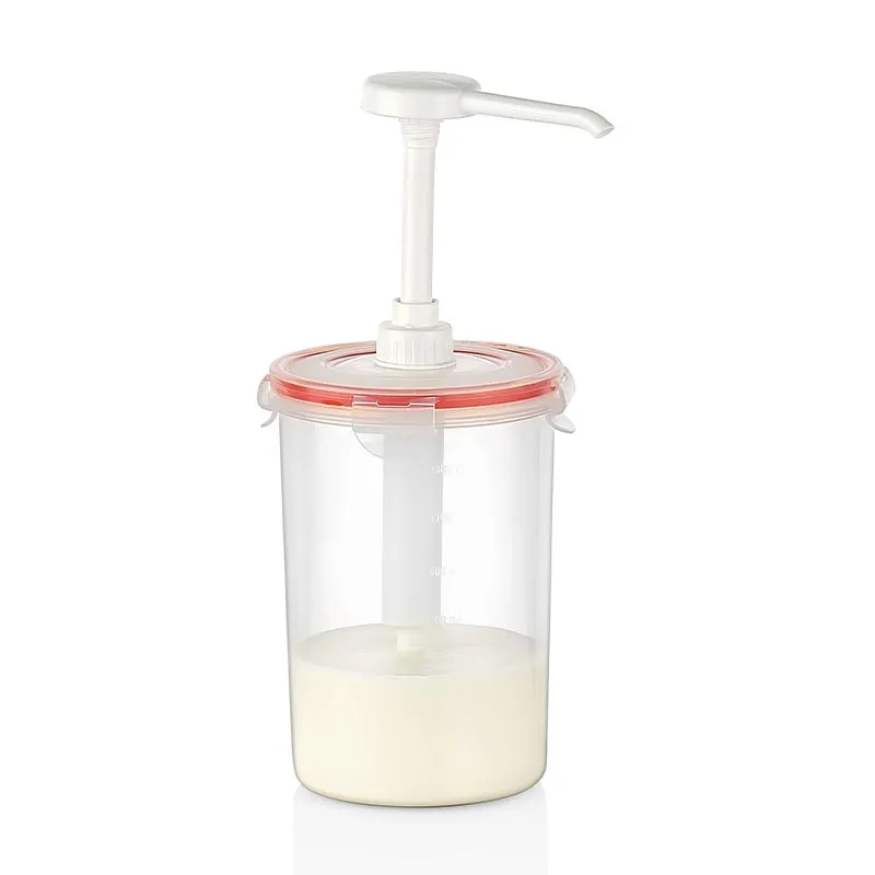 GastroPlast Yuvarlak Sos Dispenseri, 1.5 L, Şeffaf