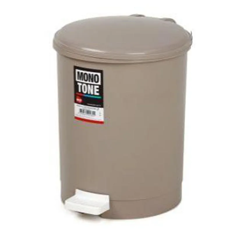 Bora Plastik Pedallı Çöp Kovası, No: 2, 12 L, Kahverengi