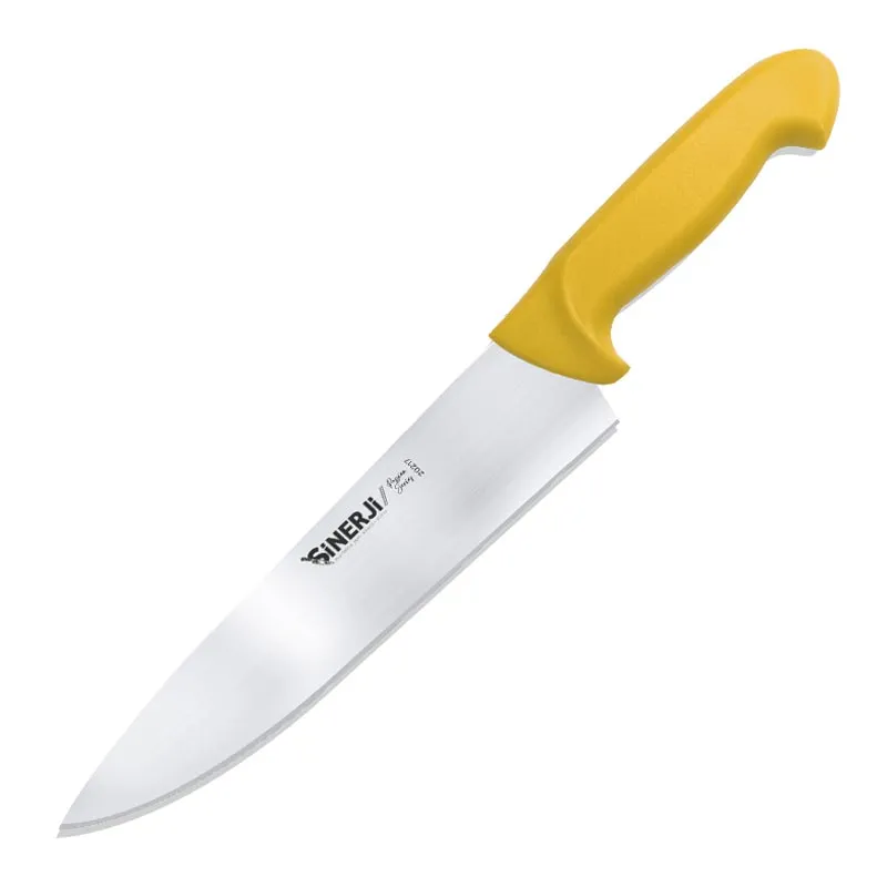 Sinerji Passion No 3 Plastik Saplı Şef Bıçağı, 22.5 cm, Sarı
