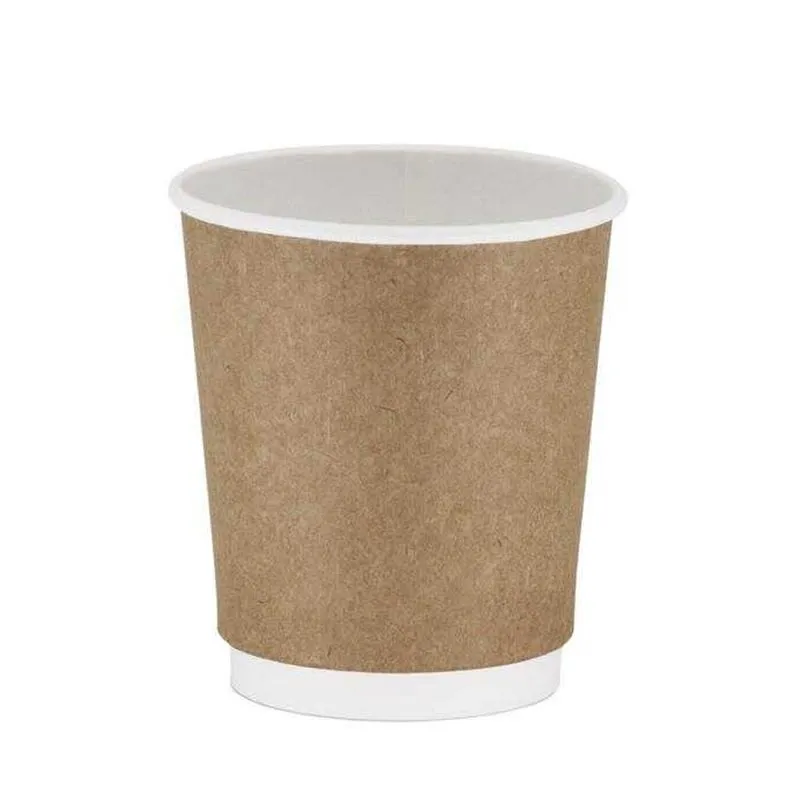 Cafemarkt Çift Katman Sıcak İçecek Karton Bardak, 16 oz, Kraft