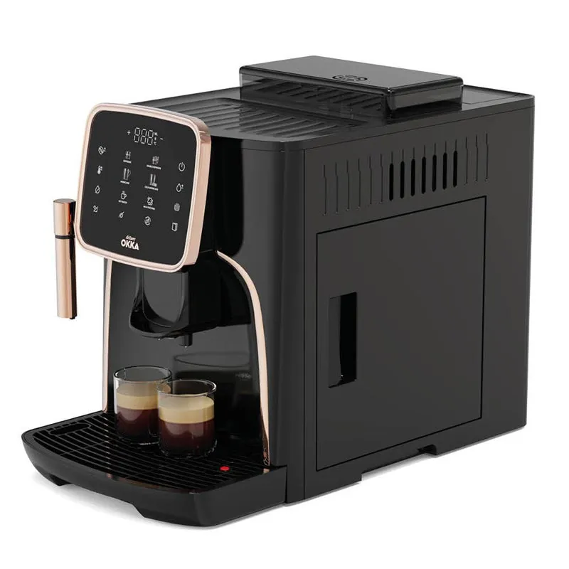 Arzum Okka Espresso Pro Tam Otomatik Espresso Kahve Makinesi, Siyah Bakır