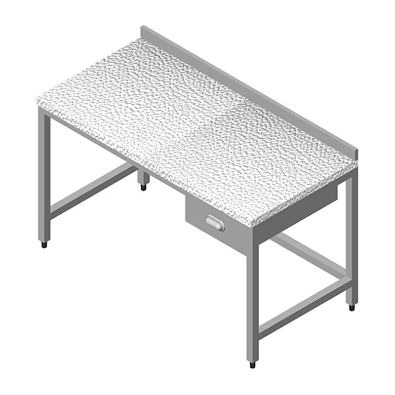 Mermer Tabla Tek Çekmeceli Çalışma Tezgahı, 120x60 cm