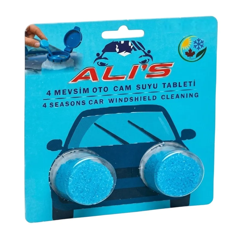 Ali's A005-1 4 Mevsim Oto Cam Suyu Temizleme Tableti, 2 Adet