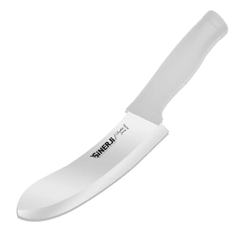 Sinerji Chocolate Plastik Saplı Kaymak Bıçağı, 19 cm, Beyaz
