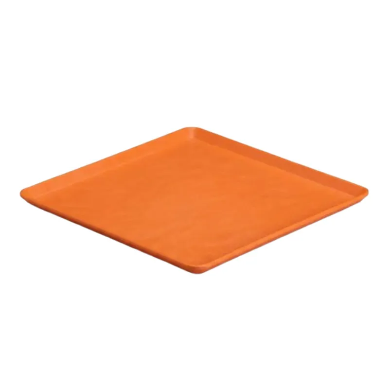 Zicco K-9250 Taş Model Melamin Teşhir Tepsisi, 29x29 cm, Turuncu