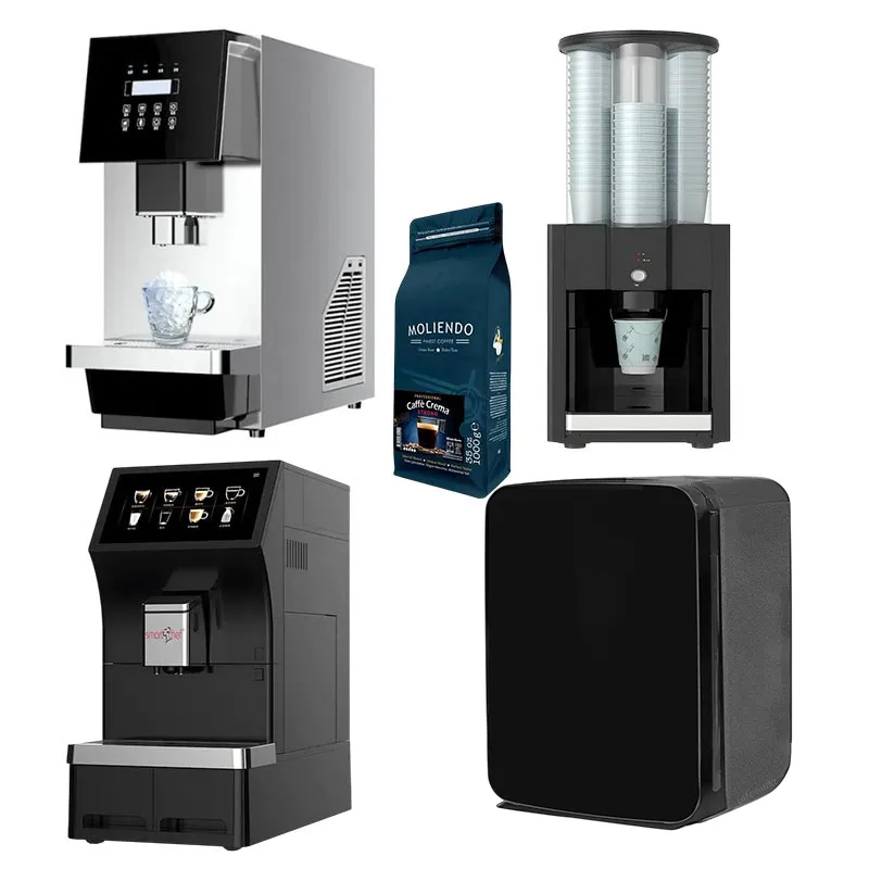 Smart Chef Coffee Tam Otomatik Kahve Makinesi, 4 Parça Self Servis Seti, Çekirdek Kahve Hediyeli