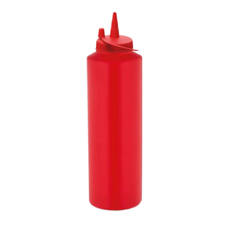 GastroPlast GPSC-750 Kapaklı Fişek Sosluk, 750 ml, Kırmızı