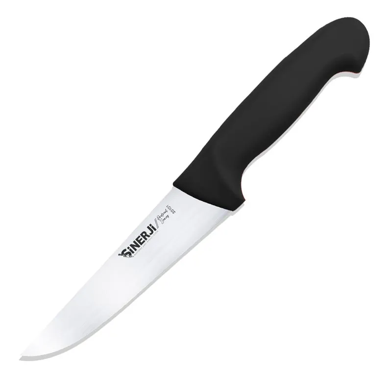 Sinerji Protrend No 1 Plastik Saplı Kasap Bıçağı, 14.5 cm, Siyah