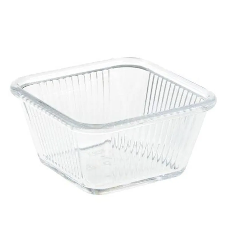 Bora Plastik Kare Mini Sosluk, Polikarbonat, 5.5 cm, Şeffaf