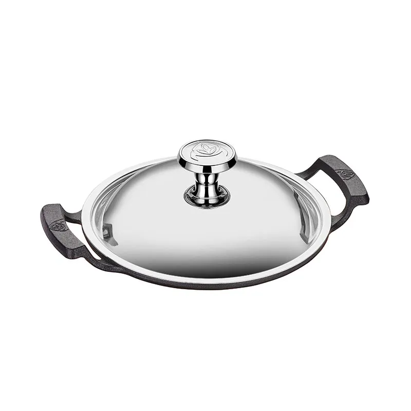 Altınbaşak Döküm Demir Kavurma Sacı+Kapak, 24 cm