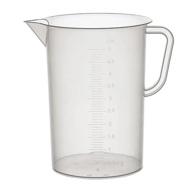 Bora Plastik Ölçü Kabı, 5 L, Şeffaf