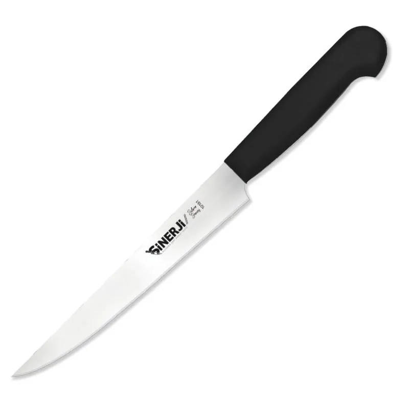 Sinerji Silver Plastik Saplı Büyük Peynir Bıçağı, 18 cm, Siyah