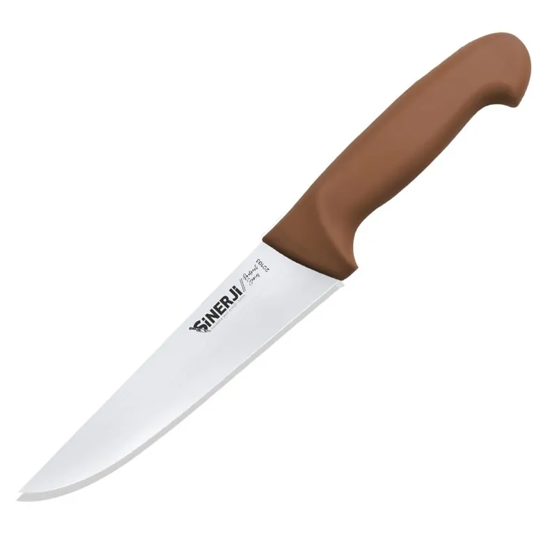 Sinerji Protrend No 3 Plastik Saplı Kasap Bıçağı, 18.5 cm, Kahverengi
