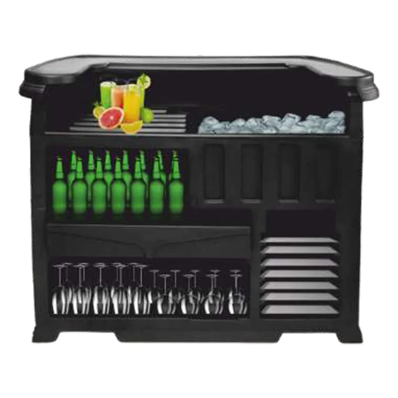 Tribeca TMB-130 Mobil Bar, 145x75x120 cm, Siyah