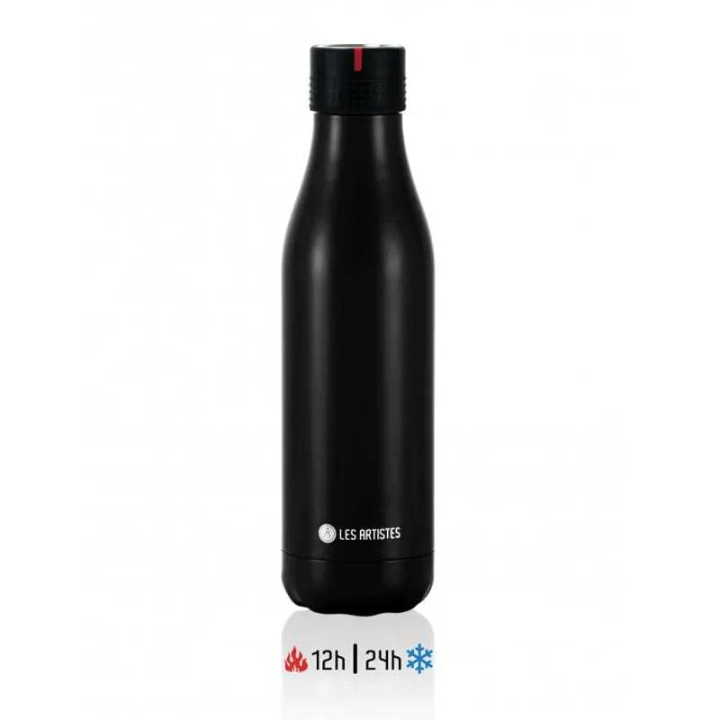 Les Artistes Zamanlamalı Termos, 16.5 oz, 500 ml, Siyah
