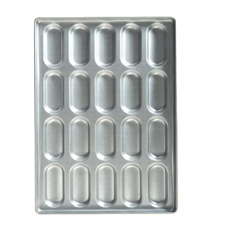 Almetal Alüminize Kaplamalı Sandviç Ekmeği Tavası, 18 Gözlü, 12 mm, 50x74 cm