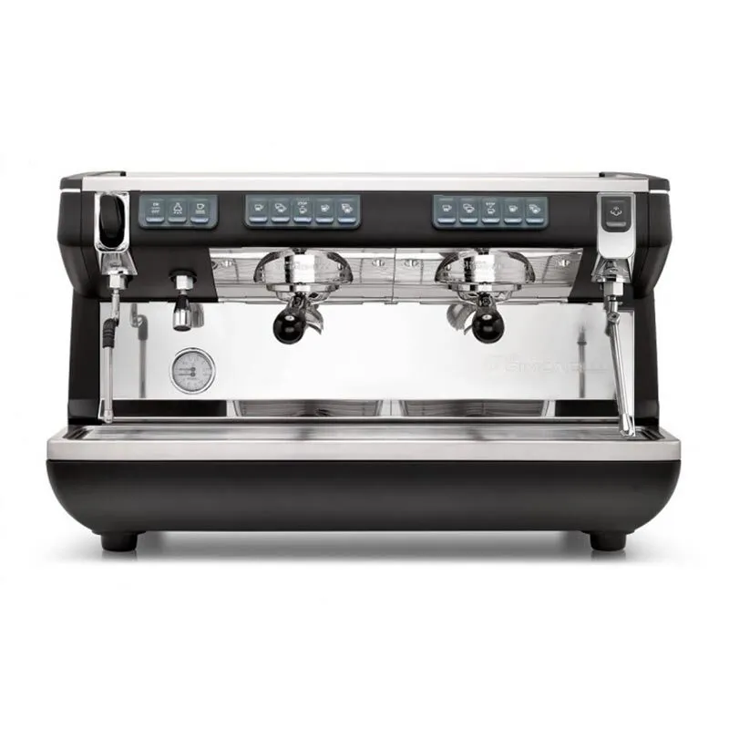 Nuova Simonelli Appia Life Tall Cup Easy Cream Tam Otomatik Espresso Kahve Makinesi, 2 Gruplu, Siyah