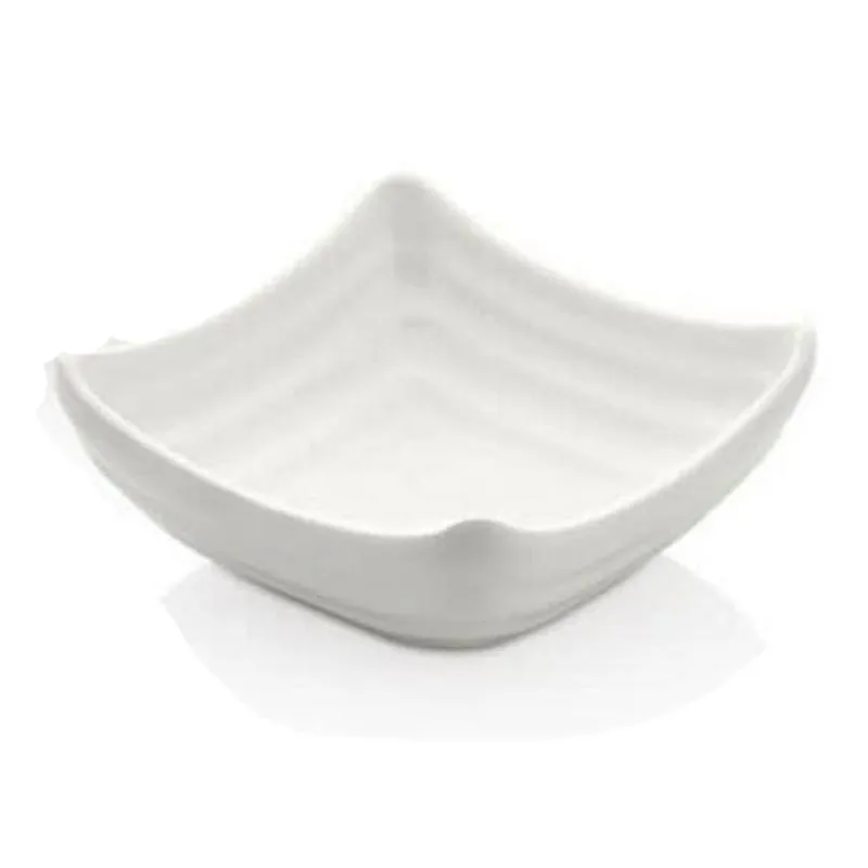 Külsan Thermoset Ramekin, Minimal, Kare Model, 11x11 cm, 100 ml, Beyaz