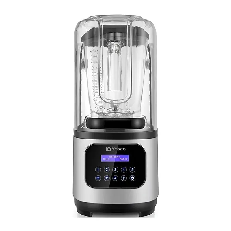 Vosco VHS-212C Pro Silent Gürültü Önleyici Kapaklı Dijital Bar Blender, 2 L, 2200 W, Gri
