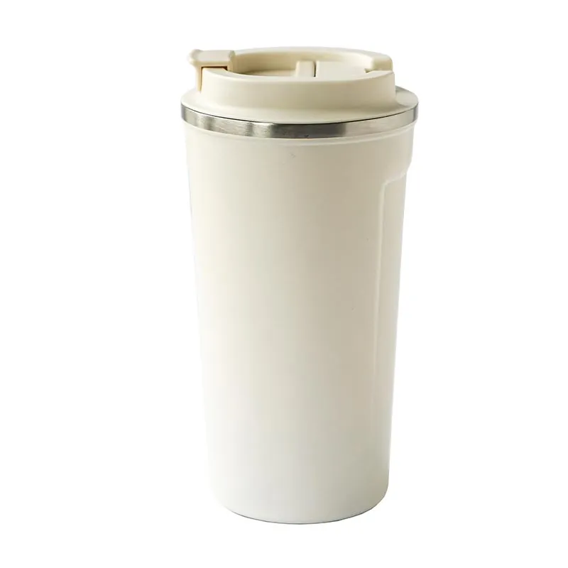 Black Goat M3 Çift Cidarlı Termos Mug, 500 ml, Beyaz