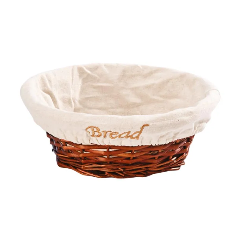 Zicco JN-2313 Bezli Daire Ekmek Sepeti, 24x8 cm, Koyu Renk