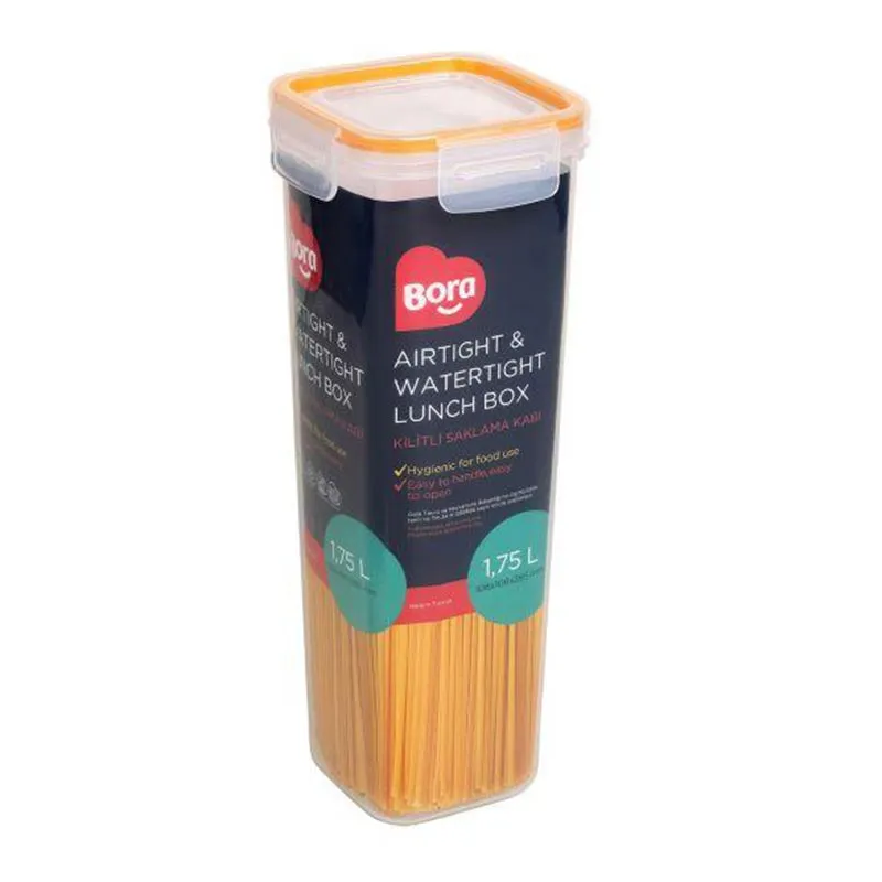 Bora Plastik Click Uzun Saklama Kabı, 1.75 L