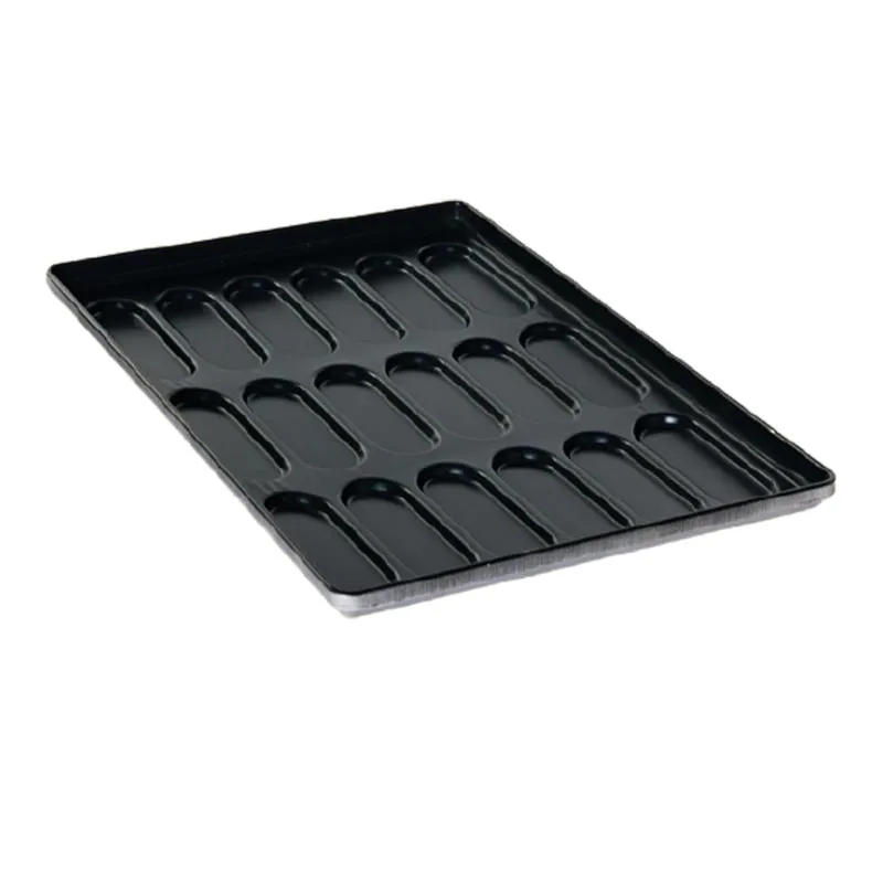 Almetal Kaplamalı Alüminyum Sandviç Ekmeği Tavası, 18 Gözlü, 80 gr Hamur, 59x80 cm