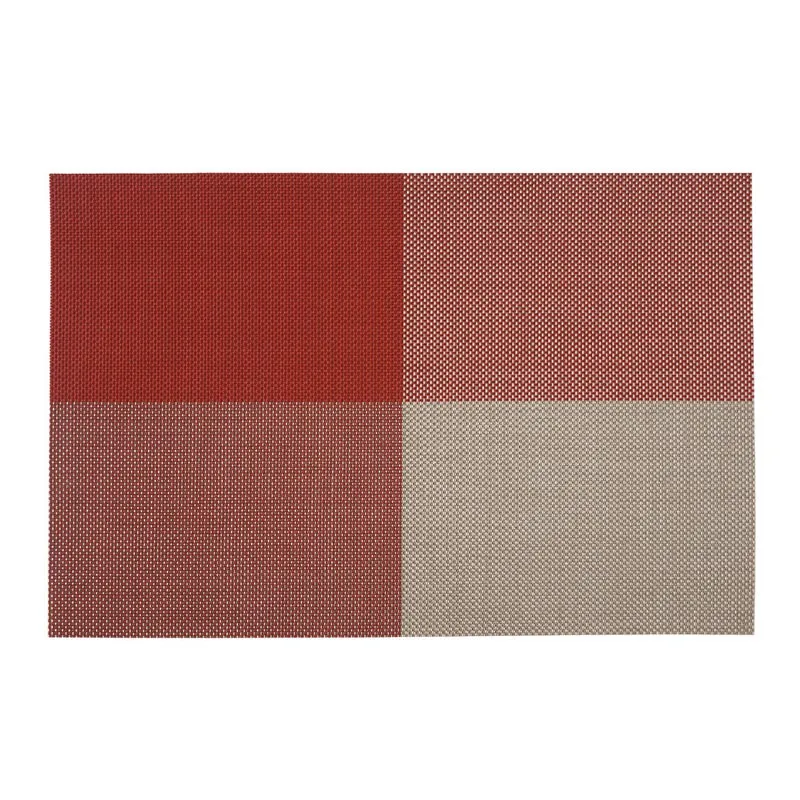 Zicco P-26 Plastik Örgülü Amerikan Servis, 30x45 cm, Kırmızı