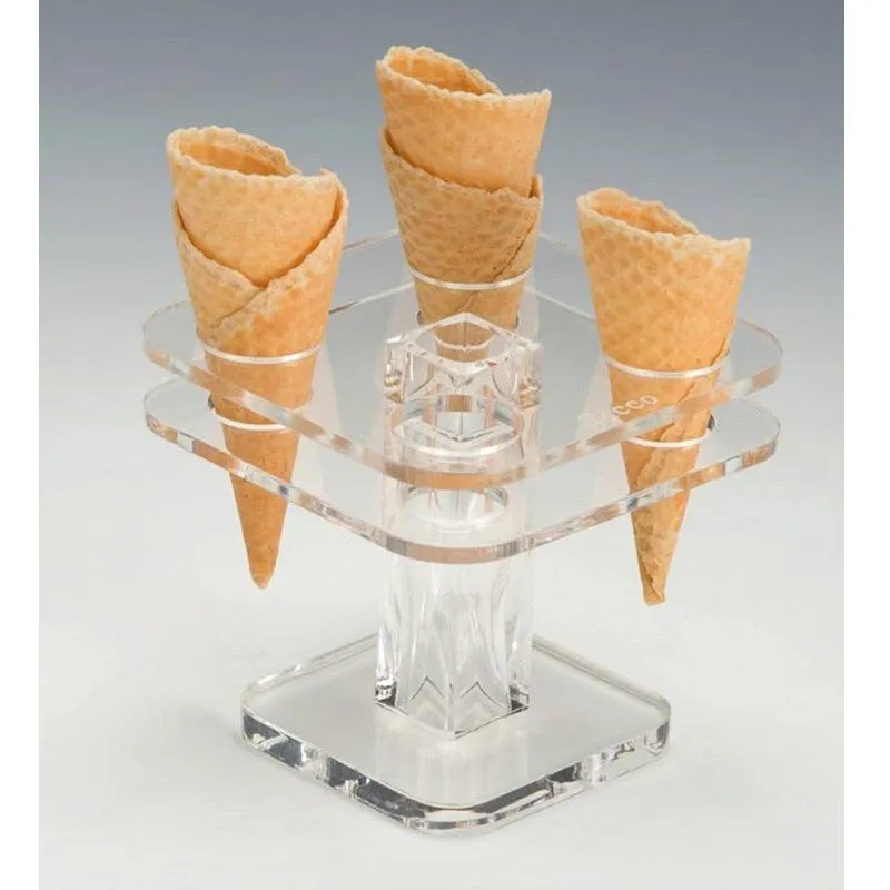 Zicco ZCP-762 Akrilik Dondurma Servis Standı, 13x13 cm