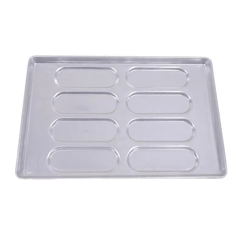 Almetal Alüminyum Sandviç Ekmeği Tavası, 8 Gözlü, 80 gr Hamur, 40x60 cm