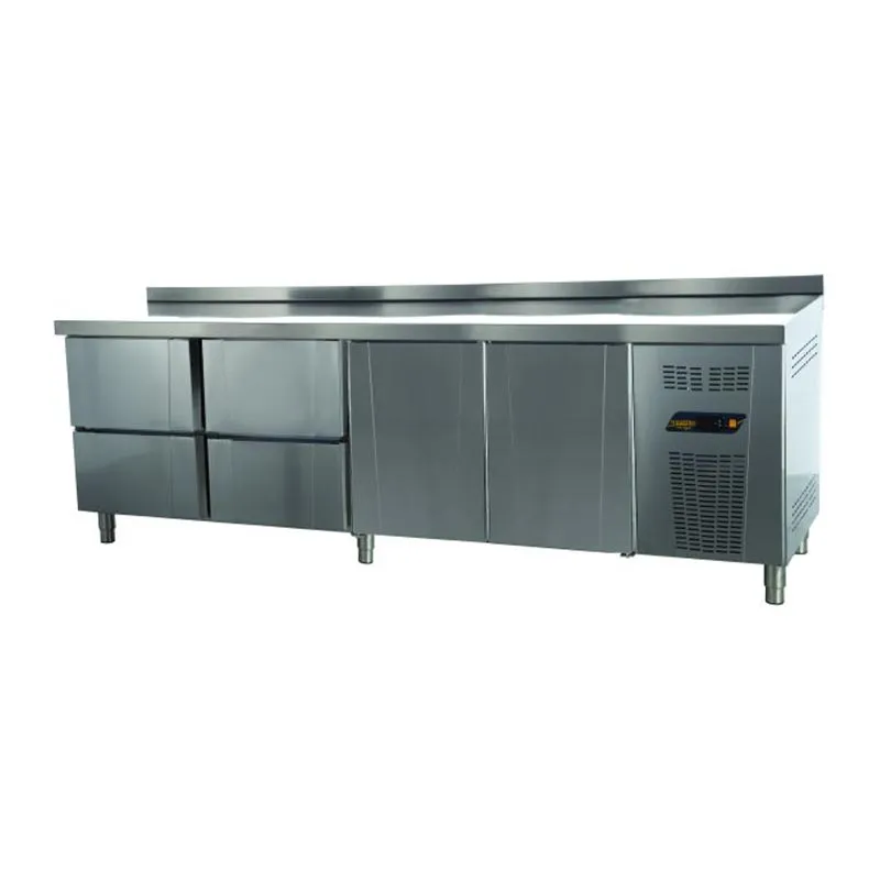 Ndustrio TNP-84-4D Tezgah Tip Pastane Derin Dondurucu, 4 Çekmeceli, 2 Kapılı