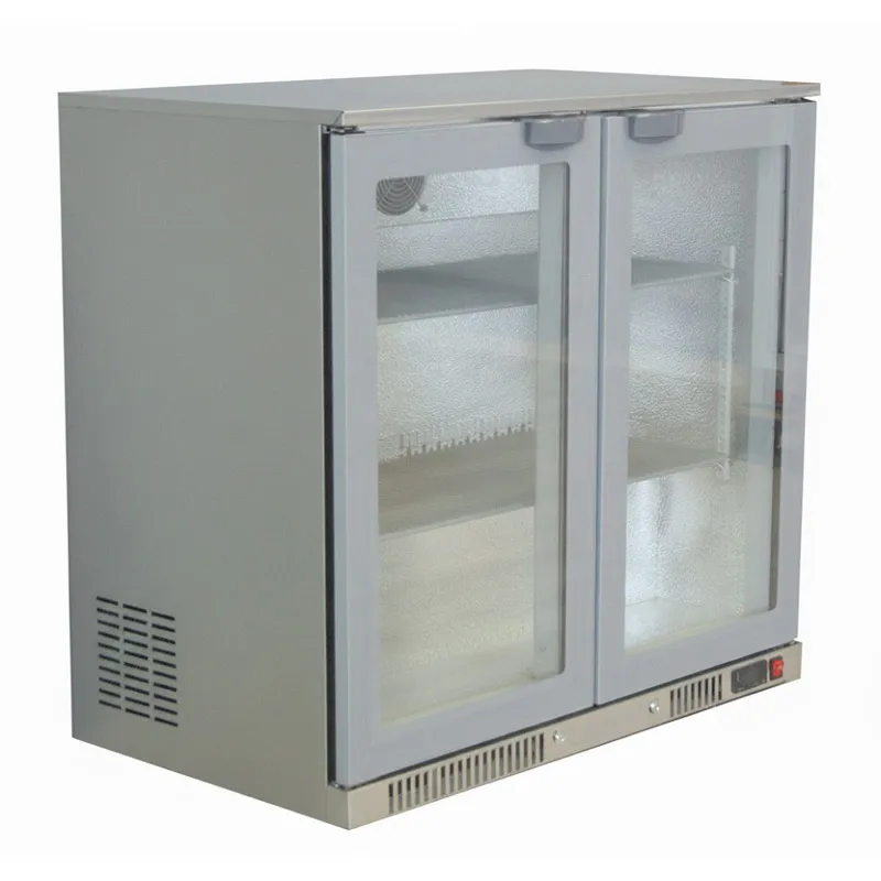 Senox SBC-250 Bar Arkası Şişe Soğutucu Dolap, 2 Kapılı, 238 L, Krom