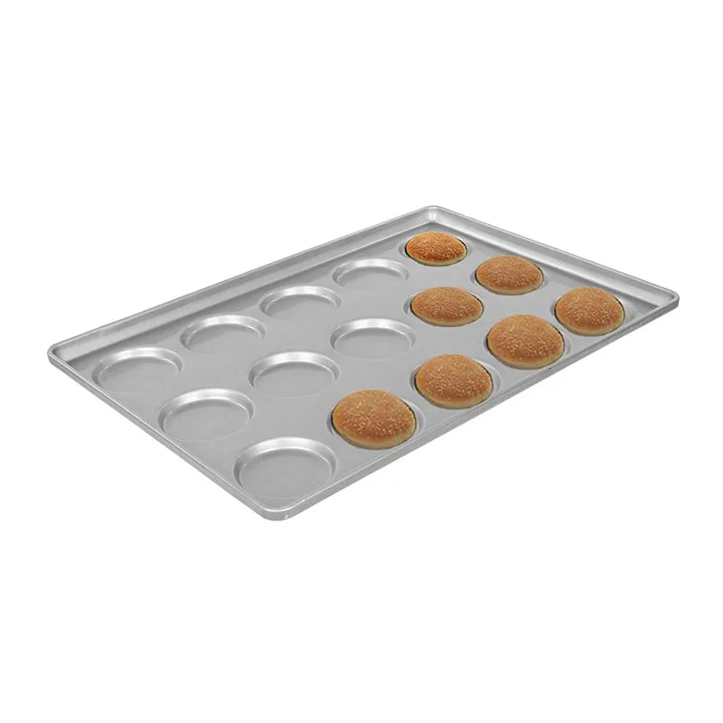 Almetal Alüminyum Hamburger Ekmeği Tavası, 35 Gözlü, 105 mm, 60x90 cm