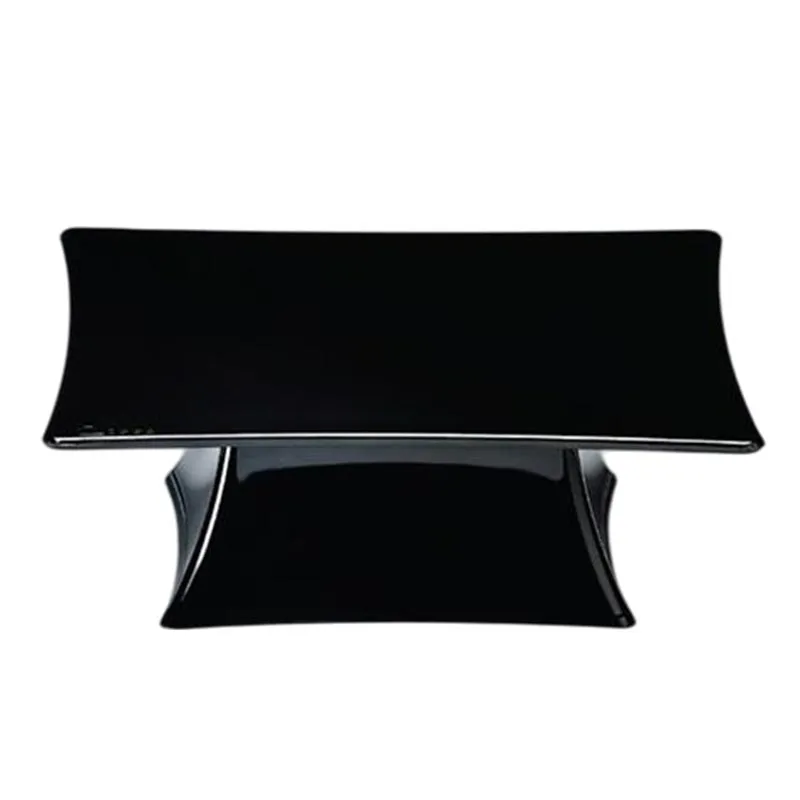 Zicco ZCP-627 Ayaklı Tek Katlı Teşhir Standı, 25x25x7 cm, Siyah