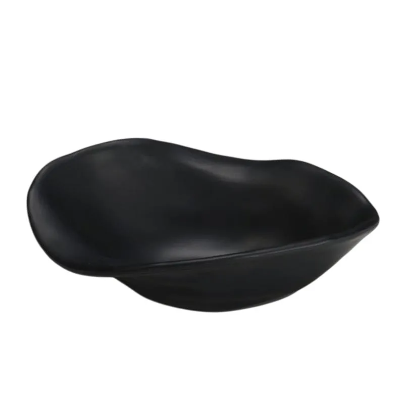 Zicco K-9800 Taş Model Melamin Teşhir Tabağı, 19x23 cm, Beyaz
