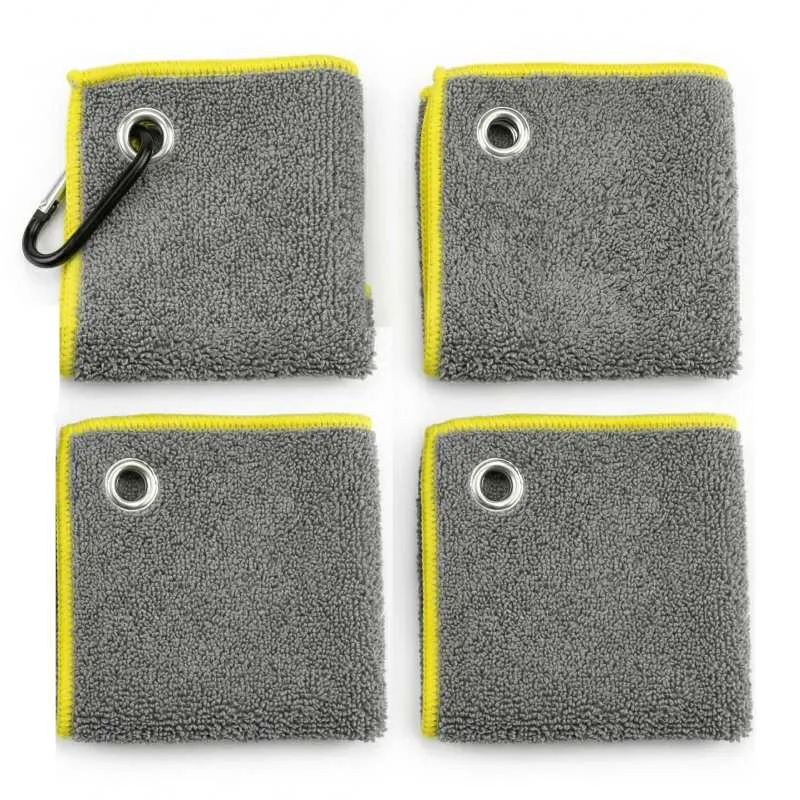 Baristic Askı Kancalı Barista Temizlik Bezi, 4 Parça, 30x30 cm, Gri