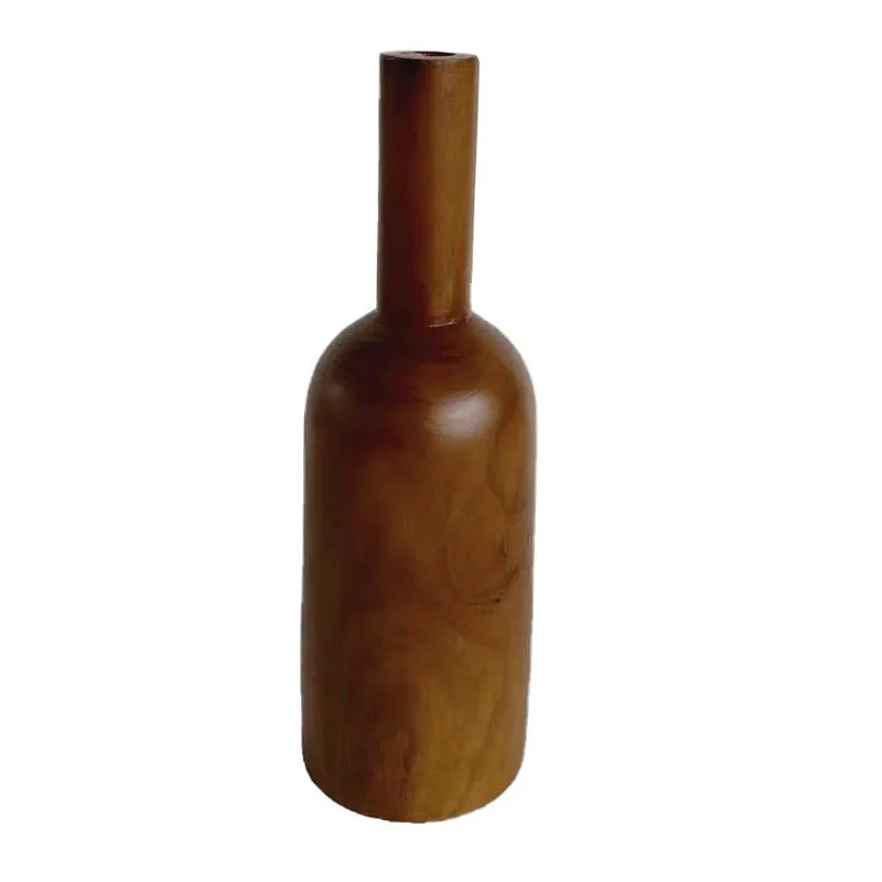 Biradlı Groovy GRV-22681 Dekoratif Ahşap Vazo, 15x46 cm