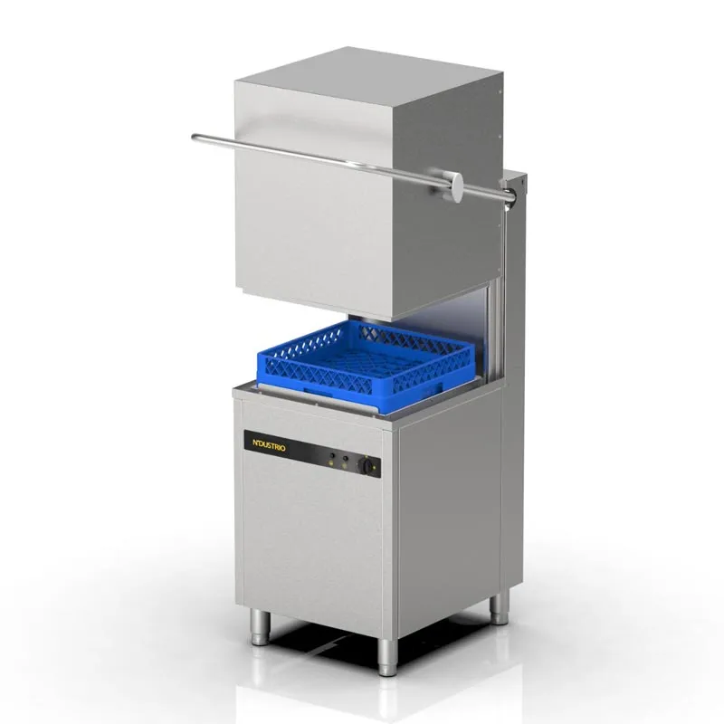 Ndustrio WZ-100 D Giyotin Tip Bulaşık Makinesi, Drenaj Pompalı, 1000 tabak/saat