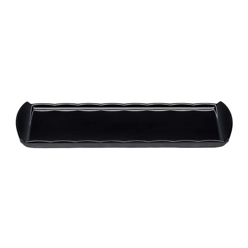 Zicco K-2054 Melamin Teşhir Tabağı, 20x35 cm, Siyah